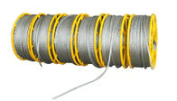 Sześciokątny, ocynkowany kabel stalowy o średnicy 30 mm, pleciony przewód pilotażowy