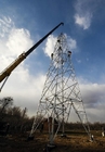 132KV OHTL Stalowa ocynkowana stalowa wieża energetyczna