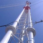 Teleskopowa wieża antenowa z trzema rurami 138kv do usług użyteczności publicznej