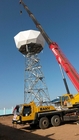 Wieża telekomunikacyjna anteny 110KV Ocynkowana stalowa konstrukcja radaru kątowego