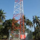 3nożna 4-nożna stalowa wieża telekomunikacyjna Kątowa ocynkowana Sst 49m