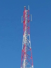 Rurowa stalowa wieża telekomunikacyjna z ocynkowaną ogniowo i wspornikami