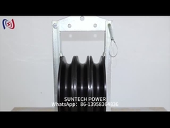 Linia transmisyjna Aluminiowy potrójny blok naciągowy z neoprenem