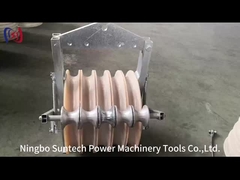 508 mm bloczek naciągowy przewodu linii transmisyjnej z rolkami uziemiającymi