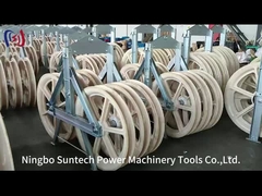 Przednie i tylne koła Tandem Sheave Stringing Block Nylon Sheave Galvanized Frame