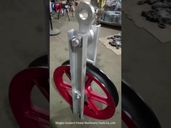 Bloki sznurkowe z pojedynczym nylonowym kołem pasowym do linii transmisyjnej