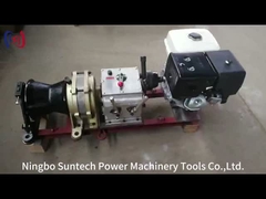 Kompaktowa, lekka, przenośna wciągarka z napędem wałowym do operacji ratowniczych