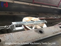 Blok z jednym krążkiem o dużej nośności z łożyskiem kulkowym dla płynnej pracy​