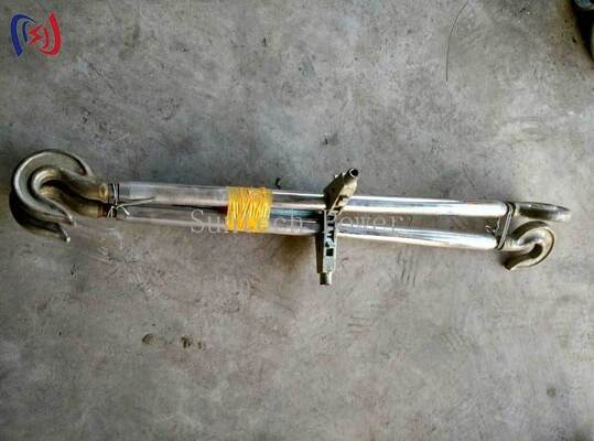 jakość  Heavy Duty Dual Hook Steel Turnbuckle for Precise Tensioning with 5-100KN Rated Load on Transmission Tower Guy Wires fabryka