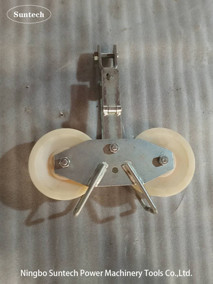Przednie i tylne koła Tandem Sheave Stringing Block Nylon Sheave Galvanized Frame