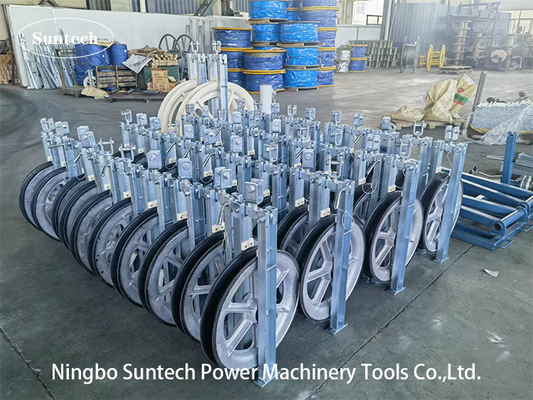 Prace budowlane Stringing Power Conductor Cable Pulley Block