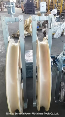 916X110mm 5 krążków linowych ACSR 720 Bloki sznurkowe linii transmisyjnej