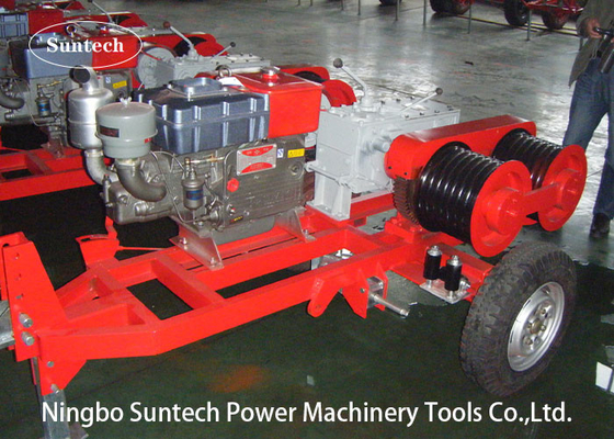 Honda Engine 5 Ton Double Capstan Wciągarka do kabli do budowy mocy