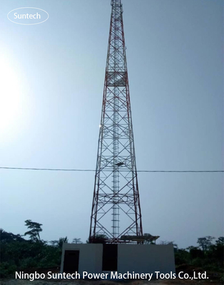 Wieża telekomunikacyjna anteny 110KV Ocynkowana stalowa konstrukcja radaru kątowego