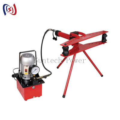 Czerwona hydrauliczna giętarka do rur SWG-25 ALLOY