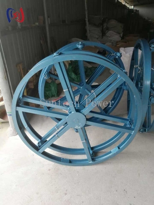 Pionowy stojak hydraulicznego kablego 7 ton. 360 stopni obrotowa podstawa.
