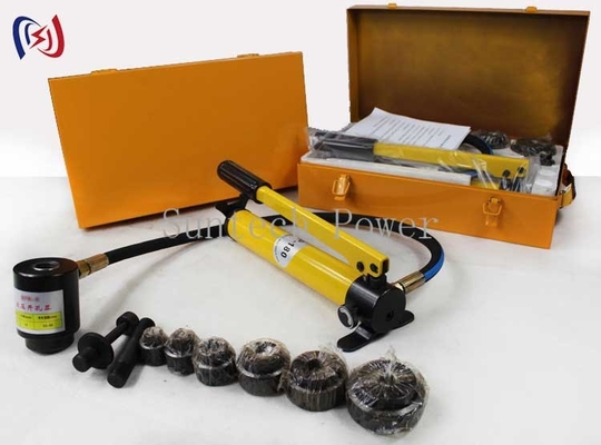 Prasa hydrauliczna przemysłowa 150kN przebija stal o grubości 3,5 mm w 3 sekundy