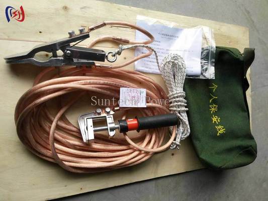 Zestaw Przewodów Uziemiających dla Bezpieczeństwa Przemysłowego z Wytrzymałą Torbą do Przechowywania ułatwiającą Transport