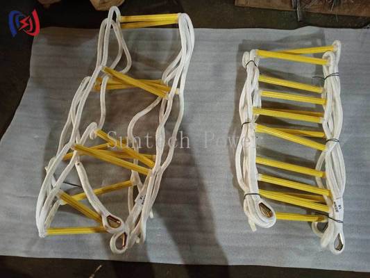 Profesjonalna izolowana drabina linowa do pracy pod napięciem przy konserwacji linii wysokiego napięcia