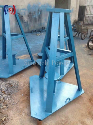 Hydraulic ColumnTypeCableReelStandAdjustable08mTo20mHeightForHVPprojekty