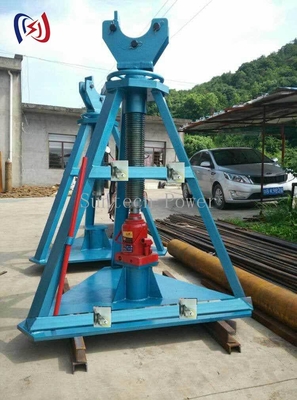 Hydraulic ColumnTypeCableReelStandAdjustable08mTo20mHeightForHVPprojekty