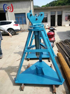 Hydraulic ColumnTypeCableReelStandAdjustable08mTo20mHeightForHVPprojekty