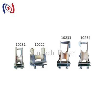 Blok do naciągania przewodów wysokiego napięcia z krążkiem z nylonu i niestandardowym wymiarem krążka do zastosowań w napowietrznych liniach energetycznych