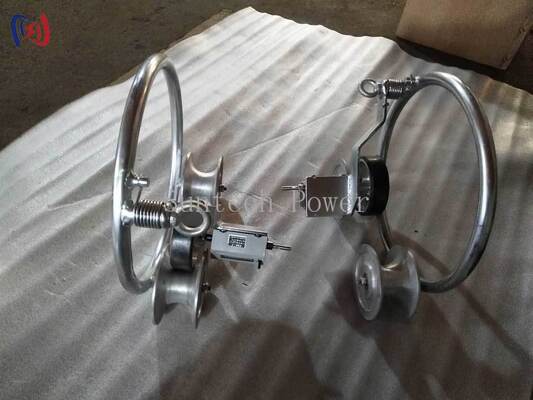 Przenośne urządzenie do pomiaru długości przewodów do użytku w terenie z maksymalną średnicą kabla 50 mm