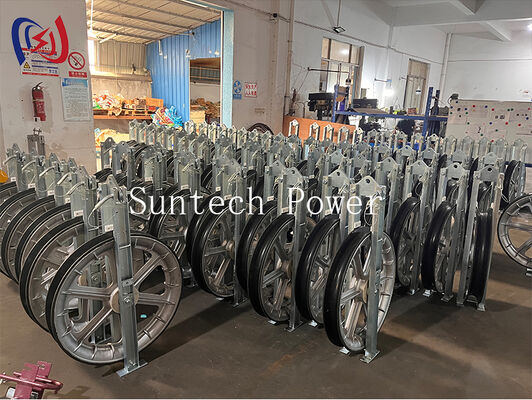 Ciężki blok strunkowych serii 822 z łuską nylonową MC do instalacji przewodników linii przesyłowych o dużej pojemności