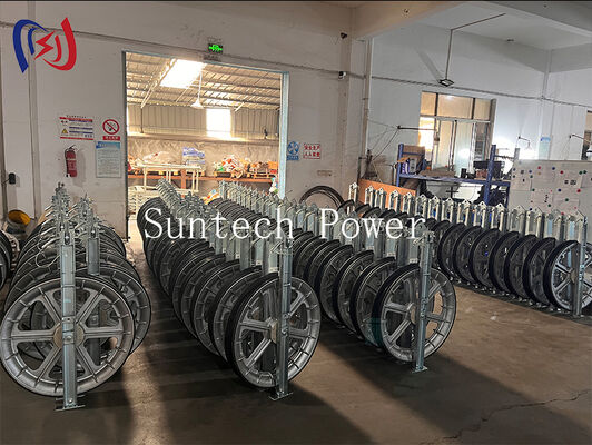 Ciężki blok strunkowych serii 822 z łuską nylonową MC do instalacji przewodników linii przesyłowych o dużej pojemności