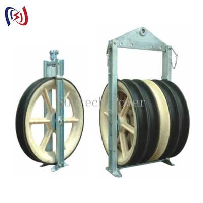 Wysokowydajny blok napinający serii 916 z krążkiem z nylonu MC do instalacji przewodów linii przesyłowych 50-150KN