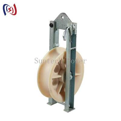 Profesjonalny pojedynczy blok strunkowy z 5-20KN obciążeniem znamionowym i aluminiową łuską do lekkiego strunkowania przewodników powietrznych