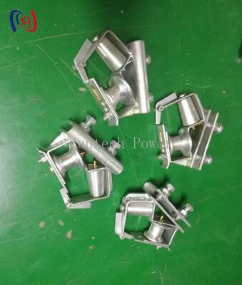 Narożny blok do napinania przewodów pod kątem 90 stopni z obciążeniem znamionowym 5KN w budowie miejskich linii energetycznych