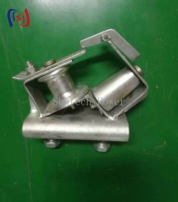 Narożny blok do napinania przewodów pod kątem 90 stopni z obciążeniem znamionowym 5KN w budowie miejskich linii energetycznych