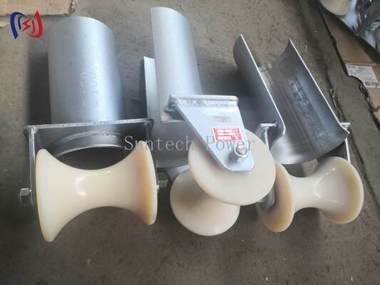 Rolety zabezpieczające wejście kablowe serii D o średnicy rur 80-200 mm do ciągnięcia kabli odpornych na korozję i niskich tarć