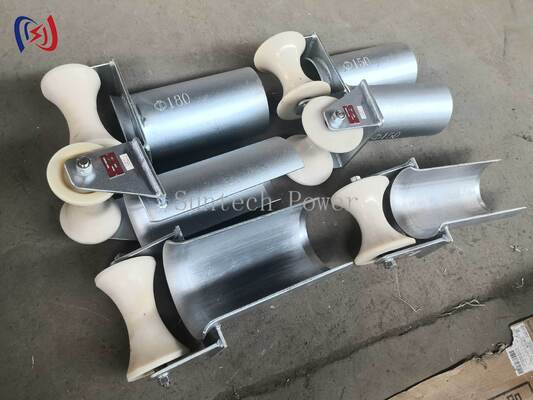 Rolety zabezpieczające wejście kablowe serii D o średnicy rur 80-200 mm do ciągnięcia kabli odpornych na korozję i niskich tarć