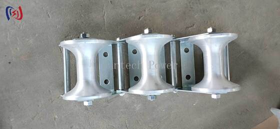 Profesjonalny 10-20KN Nominal Load Cable Pithead Roller z odporną na korozję trwałą konstrukcją z polietylenu do ochrony przed wejściem do korytarza