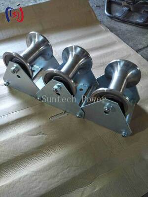 Profesjonalny 10-20KN Nominal Load Cable Pithead Roller z odporną na korozję trwałą konstrukcją z polietylenu do ochrony przed wejściem do korytarza