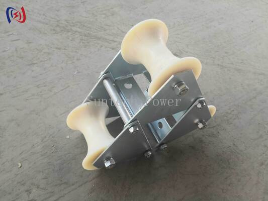 Profesjonalny 10-20KN Nominal Load Cable Pithead Roller z odporną na korozję trwałą konstrukcją z polietylenu do ochrony przed wejściem do korytarza