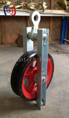 Profesjonalny blok obrotowy o dużej prędkości dla płynnych i wydajnych zmian kierunku kabli z łuskiem o niskim tarciu i nominalnym obciążeniem 50KN