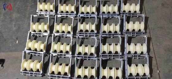 Ciężki blok wiązający trzy łuski do montażu przewodnika zestawu o nominalnym obciążeniu 5KN