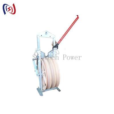 Profesjonalny śmigłowcowy blok sznurkowy z łuskiem Φ508×75 i łuskami 1-5 do montażu przewodnika powietrznego