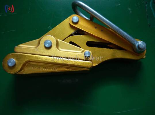 Złoty aluminium izolowany uchwyt do przewodników z napięciem nominalnym 10-30KN i maksymalnym otwarciem 15-39 mm do pracy na linii bezpośredniej