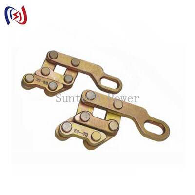 Profesjonalny przyczep do równoległych drutów ziemskich z napięciem nominalnym 10-30KN i maksymalnym otwarciem 13-26mm do jednoczesnego napięcia drutów podwójnych