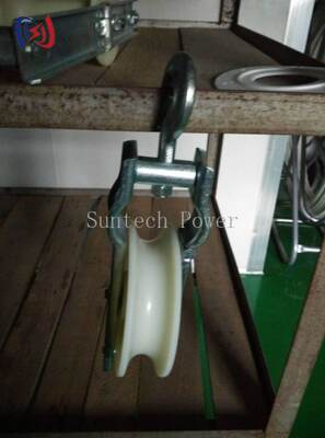 Profesjonalny pojedynczy blok sznurowy o obciążeniu znamionowym 5-20KN, sznurowiec aluminiowy do instalacji przewodników LGJ25-500