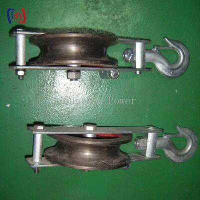 Professional Grounding Wire Stringing Block with 5-20KN Rated Load for GJ35-150 Wires and 1 Year Warranty