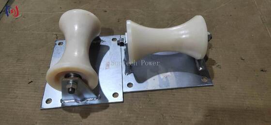 Profesjonalny rolkowy wciągnik kablowy o obciążeniu 5KN z aluminiowym kołem odlewanym do instalacji kabli podziemnych 150-160mm