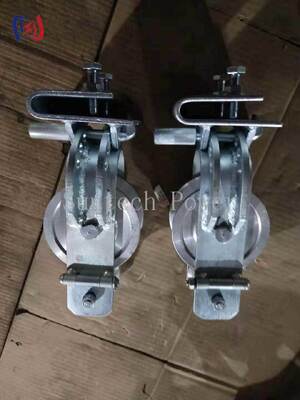 Aluminiowy/nylonowy łupek 20KN Blok sznurowania przewodnika do sznurowania trójstronnej transmisji