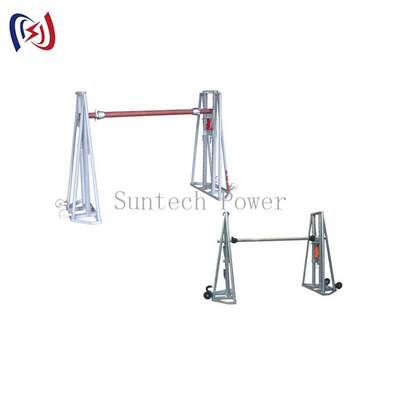 Hydrauliczny stojak na bębny kablowe o obciążeniu znamionowym 50-300 kN dla bębnów o średnicy 2400-5000 mm i ramie ze stali o wysokiej wytrzymałości