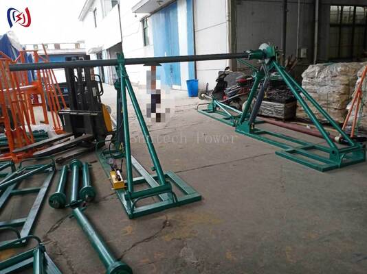 SIPZ Modularne stoisko z cewkami kablowymi 30-100KN Bez narzędzi stoisko z zespołem konduktora bębna
